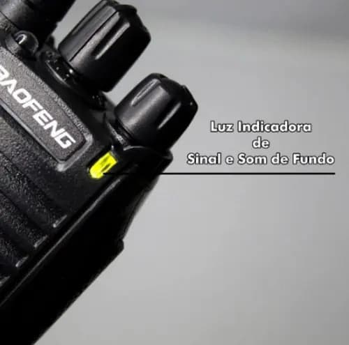 Kit 2 Walkie Talkie Bf-777s Radio Comunicador Com Fone De Longo Alcance Portátil Com Lanterna Integrada Cor Preto — imagem 3