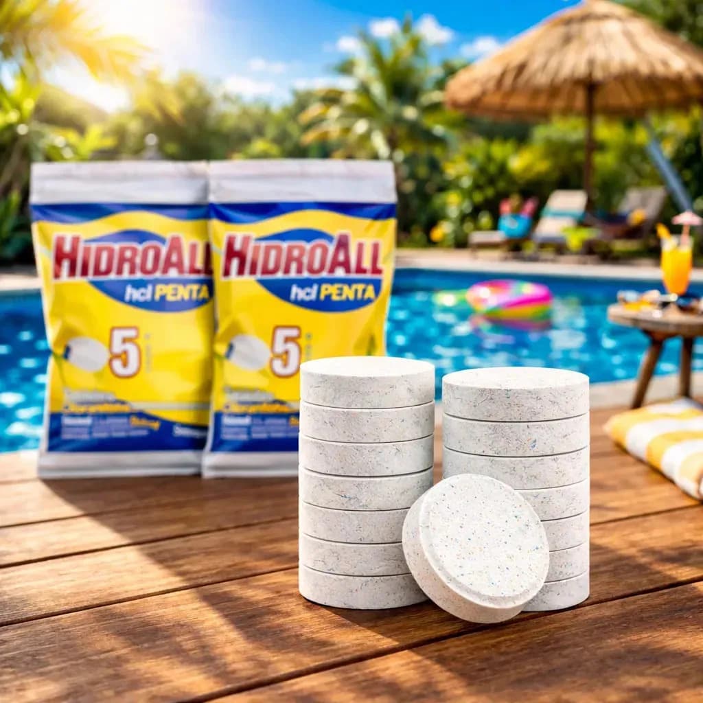 Kit 10 Tabletes Pastilha Penta 5x1 Hidroall 200gr Piscina — imagem 2