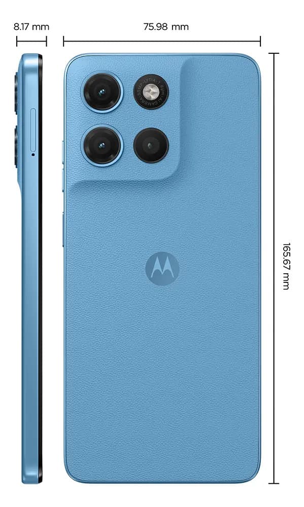 Smartphone Motorola Moto G17 4g - 128gb 4gb Ram + 8gb Ram Boost, Camera 50mp Sony Lytia 600, Tela Fhd+ 60hz, Bateria 5200 Mah - Azul — imagem 6