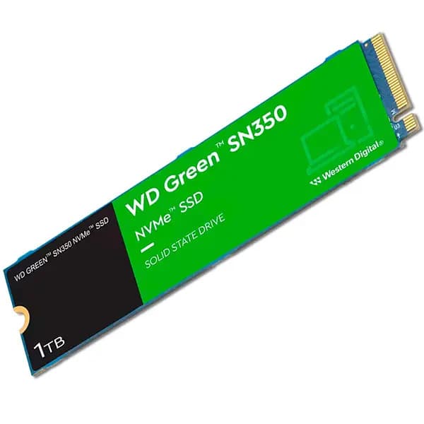 Ssd 1tb Western Digital Green Sn350 Nvme, Gen3, M.2 2280 Azul — imagem 2