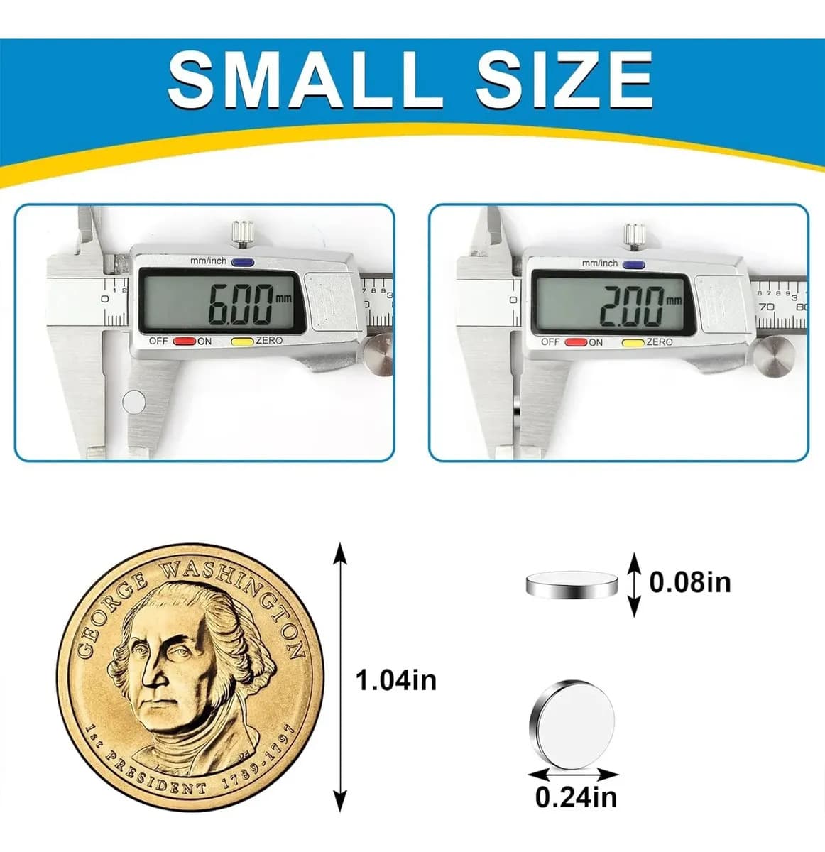 Ímã Neodímio Ø 6x2 Mm N35 100 Unidades — imagem 4
