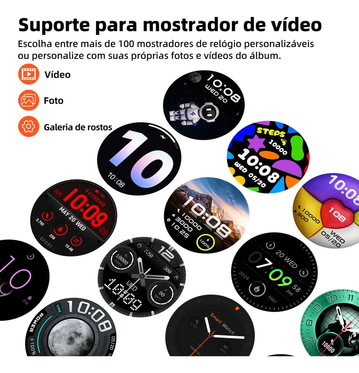Relógio Inteligente Gps Smartwatch Amoled 3atm Sport Gps Caixa Preto — imagem 5