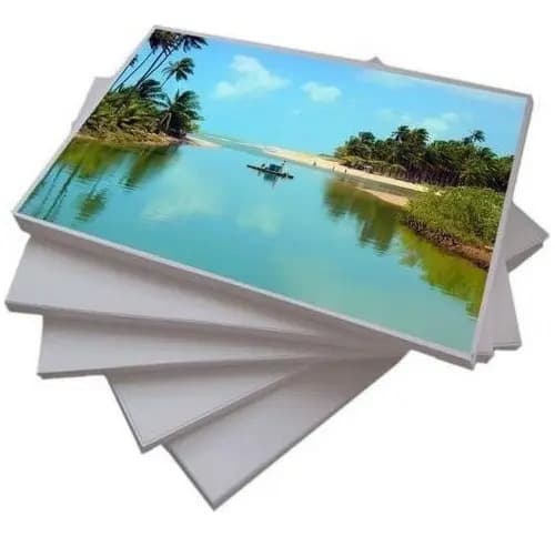 Papel Fotografico Inkjet A4 Glossy Dupla Face 180g Cor Branco — imagem 3