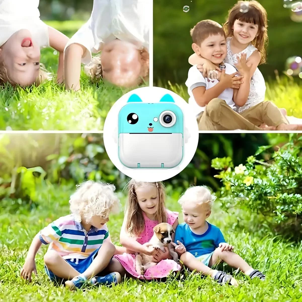 Câmera Infantil Instantânea Filmadora Full Hd Divertida Jogo Cor Azul — imagem 6