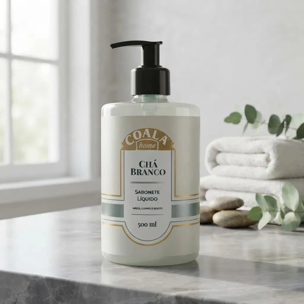 Sabonete Líquido Corpo Mãos Chá Branco Coala Home 500ml — imagem 5