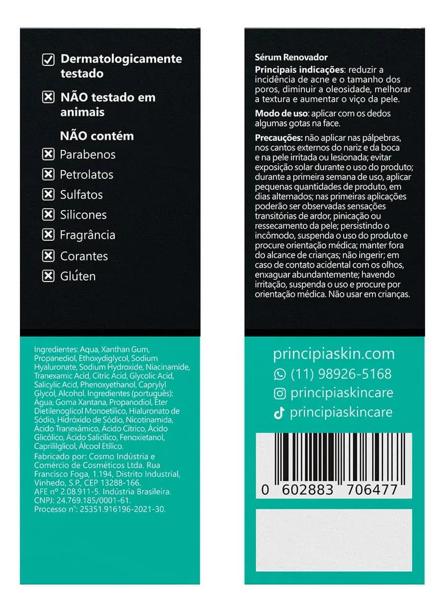 Sérum Facial Principia Mix-01 Uso Noturno Para Todos os Tipos de Pele — imagem 4