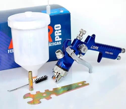 Pistola de Pintura Profissional HVLP 600ml 1.4mm PDR Pro-550 — imagem 2