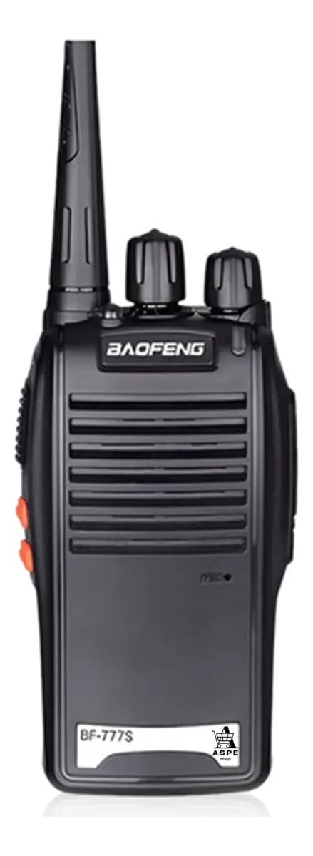 1 Unidade Rádio Baofeng 777S HT 12Km Segurança Profissional Walk Talk 16 Canais UHF Recarregável Kit com Fone de Ouvido — imagem 6