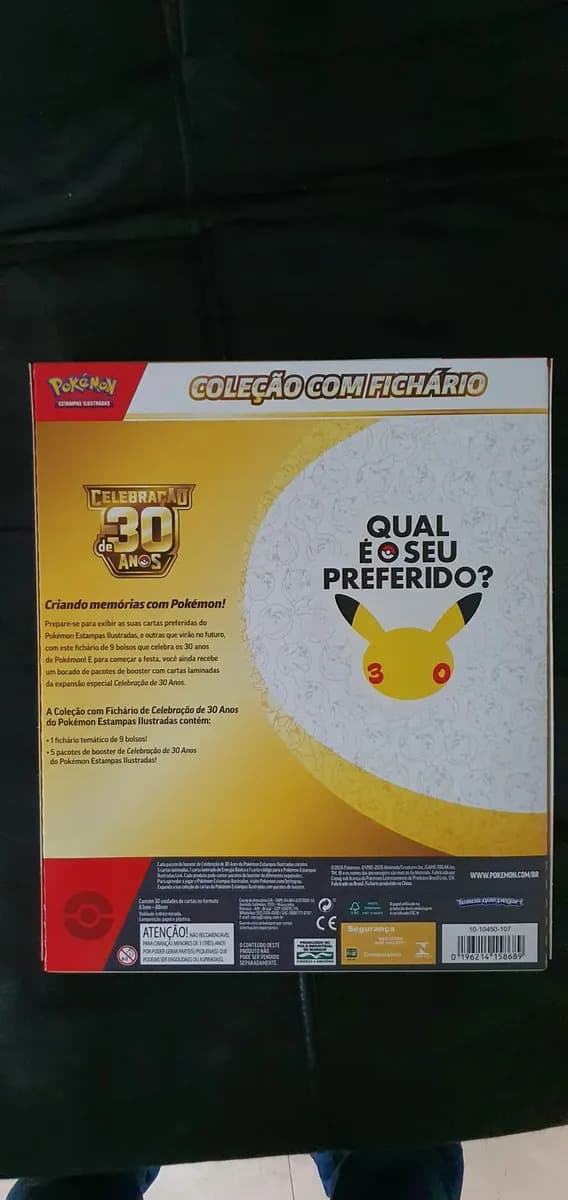 Pokémon Celebração de 30 anos – Box Coleção com Fichário — imagem 5