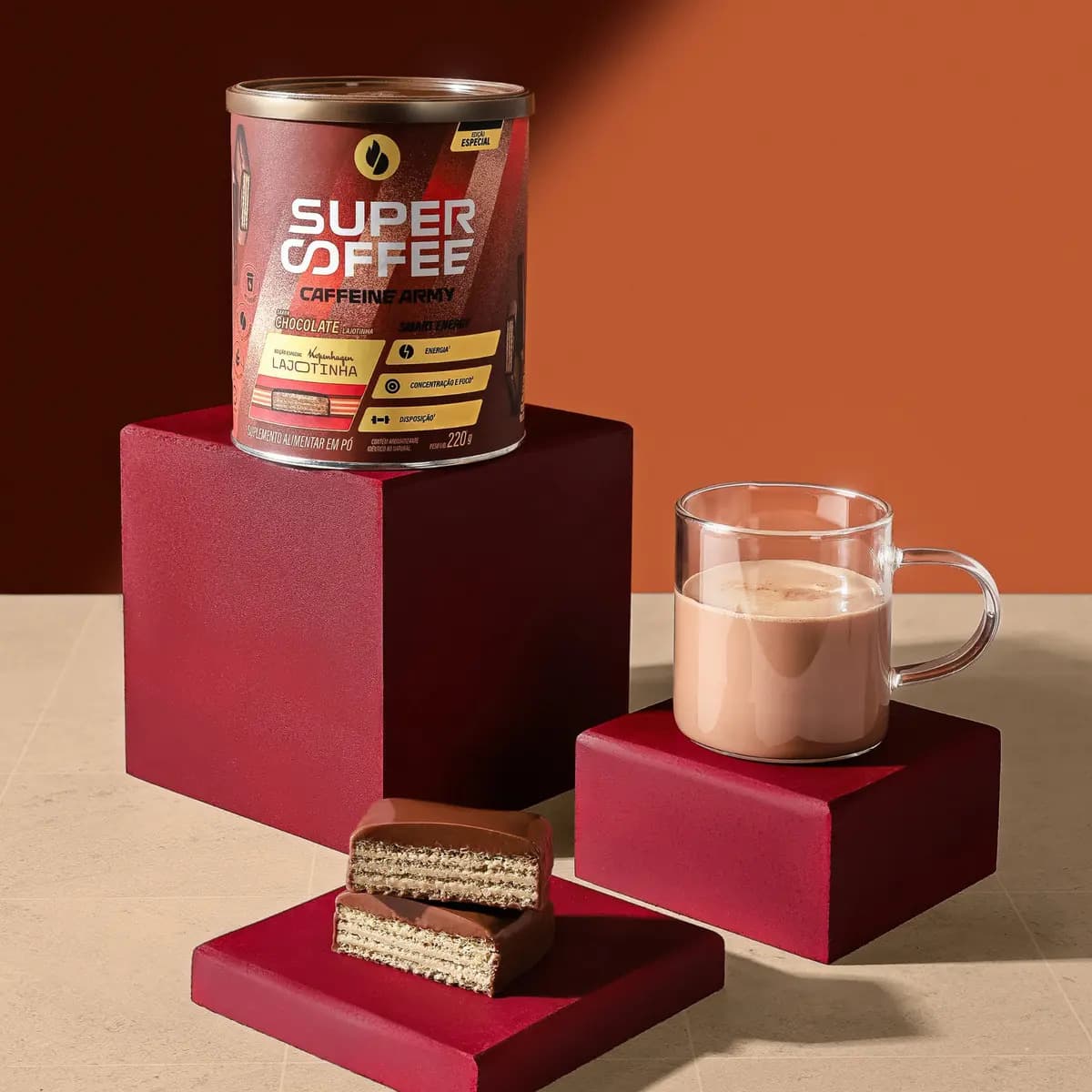 Supercoffee Lajotinha Classic Size 220g Caffeine Army Chocolate — imagem 2