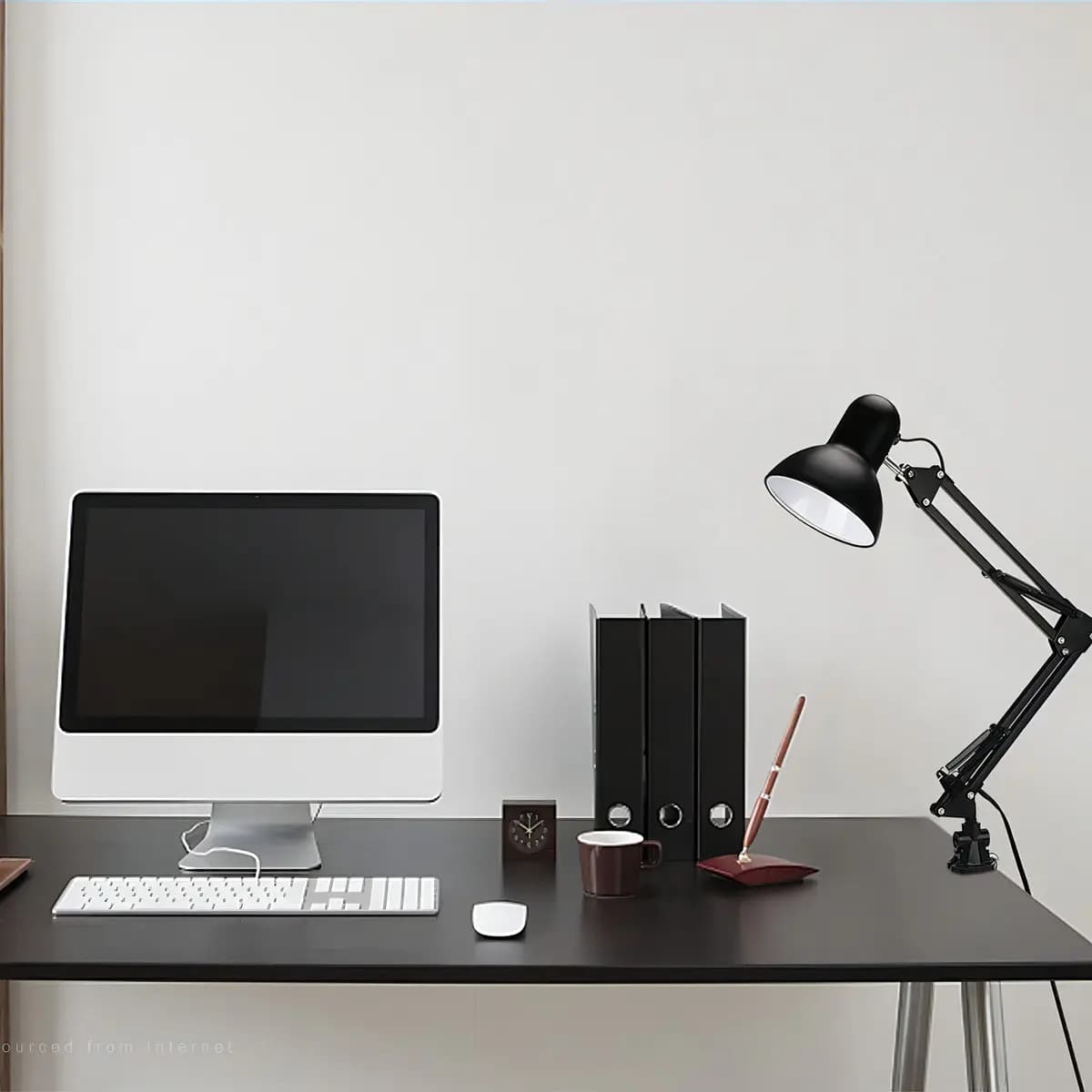 Luminária De Mesa Dapon Articulada Abajur Modelo Pixar Com Base e Garra Cor Preto — imagem 5