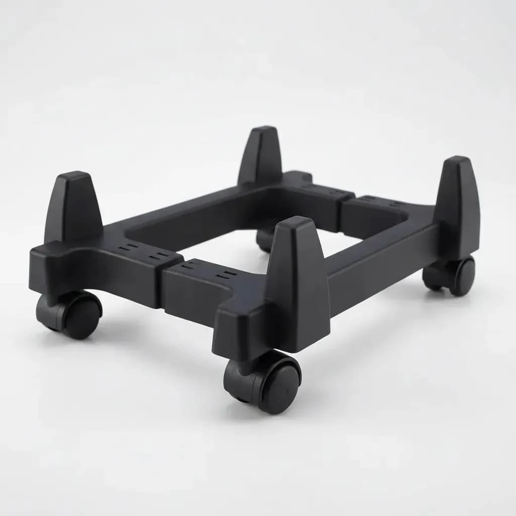 Carrinho para cpu Suporte Nobreak Gabinete com Rodinhas Preto Force Line — imagem 4