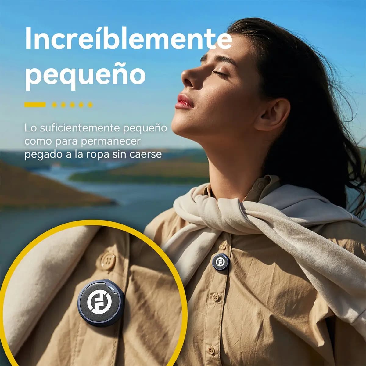 Microfone de lapela Hollyland Lark M2 Lark M2 Combo Preto. — imagem 2