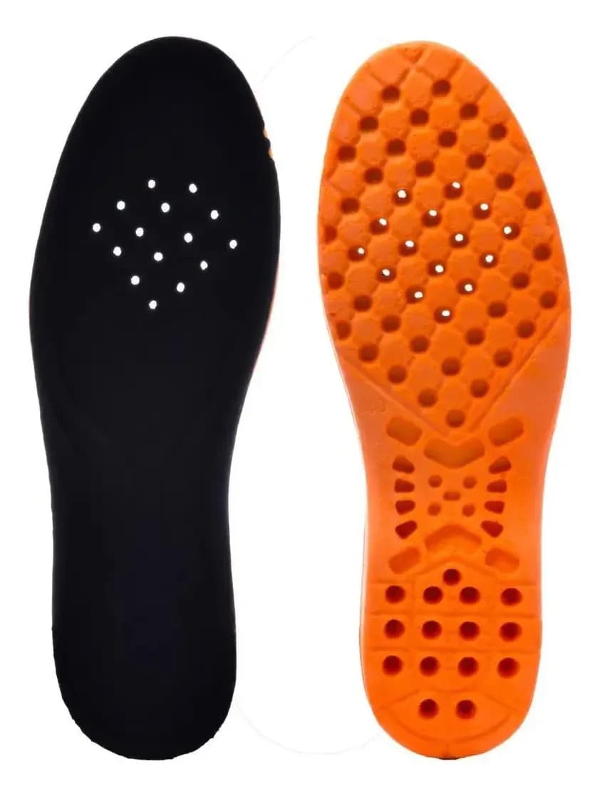 Kit 3 Palmilhas Ortopédica De Gel Anatômica + Conforto Cor Laranja Tamanho da palmilha 42 — imagem 4