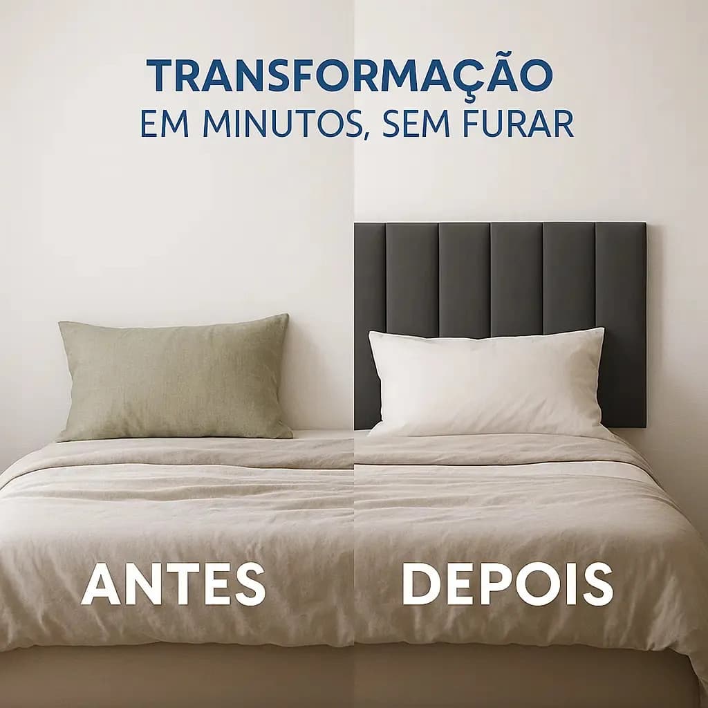 Cabeceira Queen 160cm Cama Box Kit 8 Módulos Adesivo Dubai Cor Cinza-escuro — imagem 4