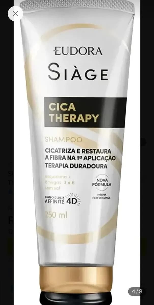 Kit Eudora Siage Cica-Therapy Shampoo 250ml + Máscara 250g — imagem 3