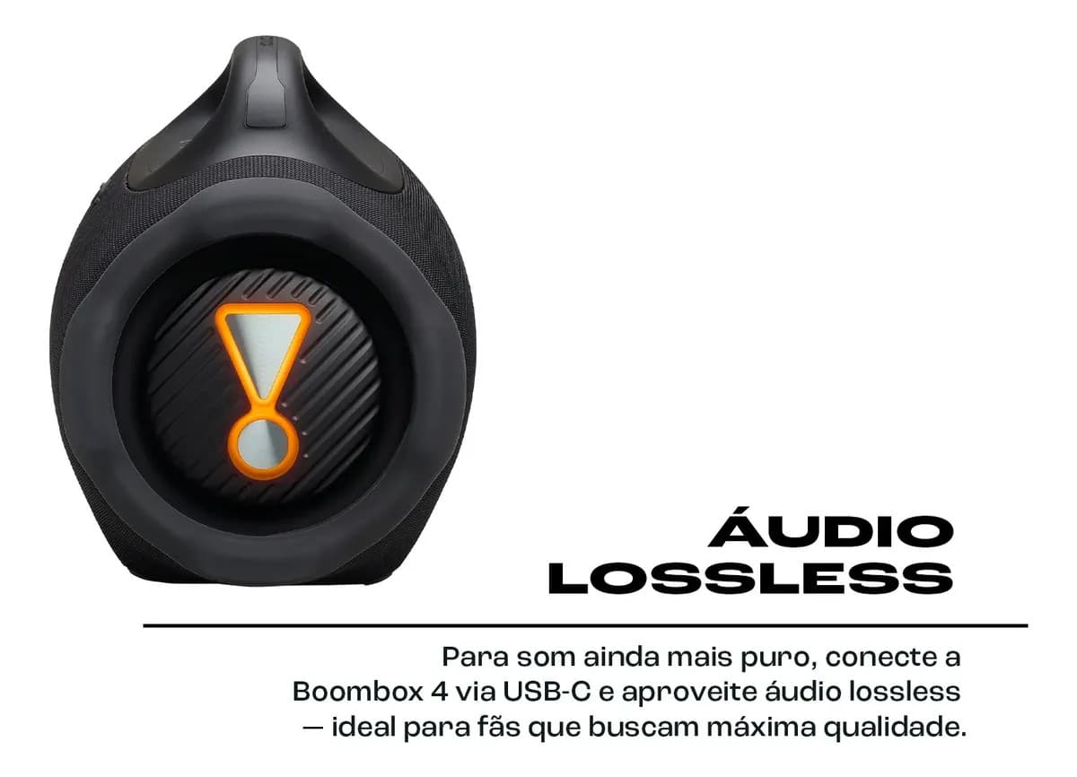 Caixa De Som Bluetooth JBL Boombox 4 PRETA — imagem 4