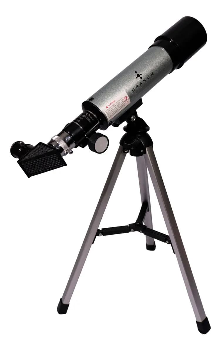 Uranum Venus 1 Telescopio Prateado Refractor 50mm — imagem 6