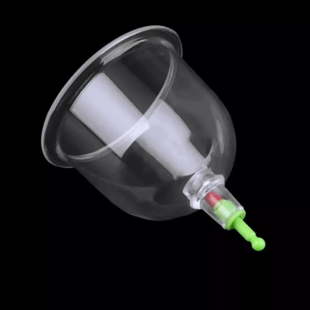 Kit 12 Ventosas Com Bomba Ventosaterapia Massoterapia Chines — imagem 3