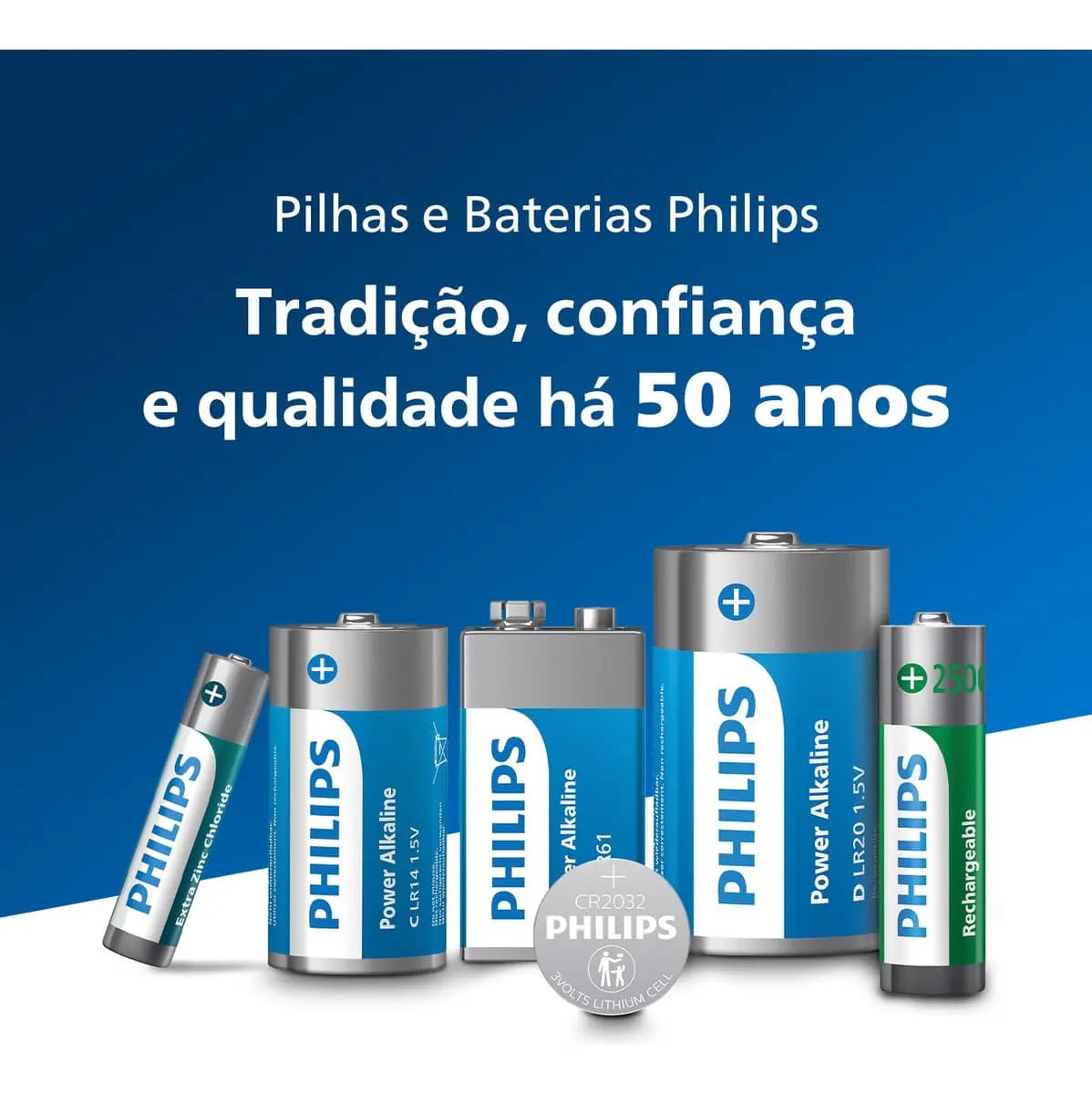 Pilha Zinco Aaa Philips Bateria Carvão Palito Tubo Kit 40 Un — imagem 6