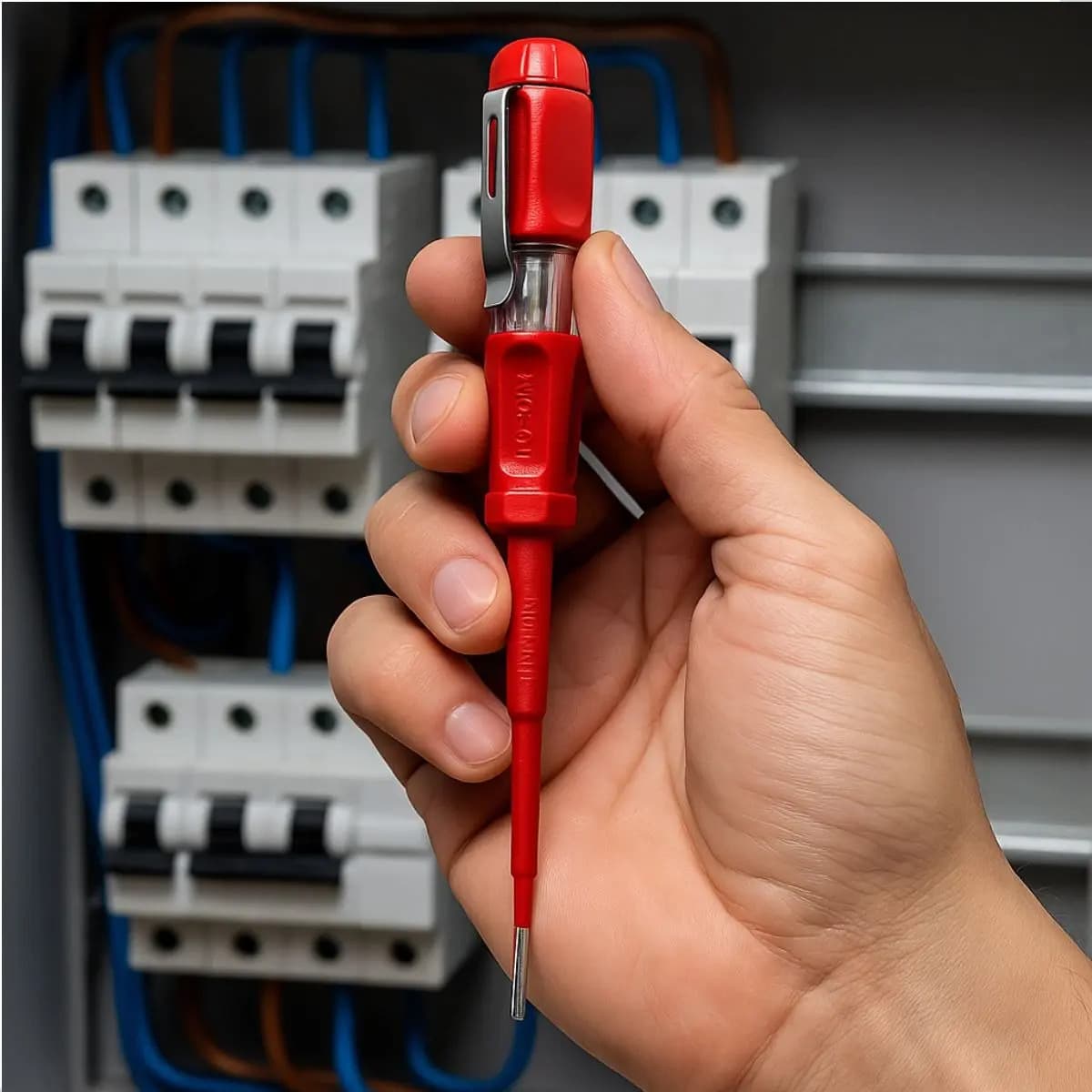 Chave Fenda Teste Elétrico Tensão Isolada Vde 140mm Vonder Vermelho — imagem 6