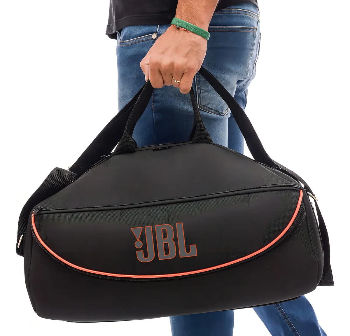 Case Triboshop Bolsa Preta Para JBL Boombox 3 2 1 Impermeável com Bolso Carregador — imagem 5