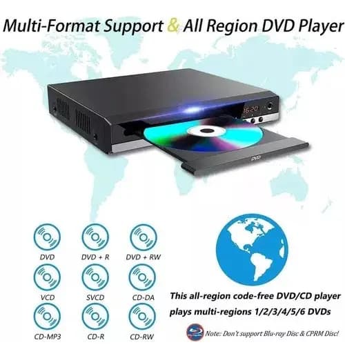 Leitor De Dvd Portátil Toca Cd Mp3 Usb Filme — imagem 4