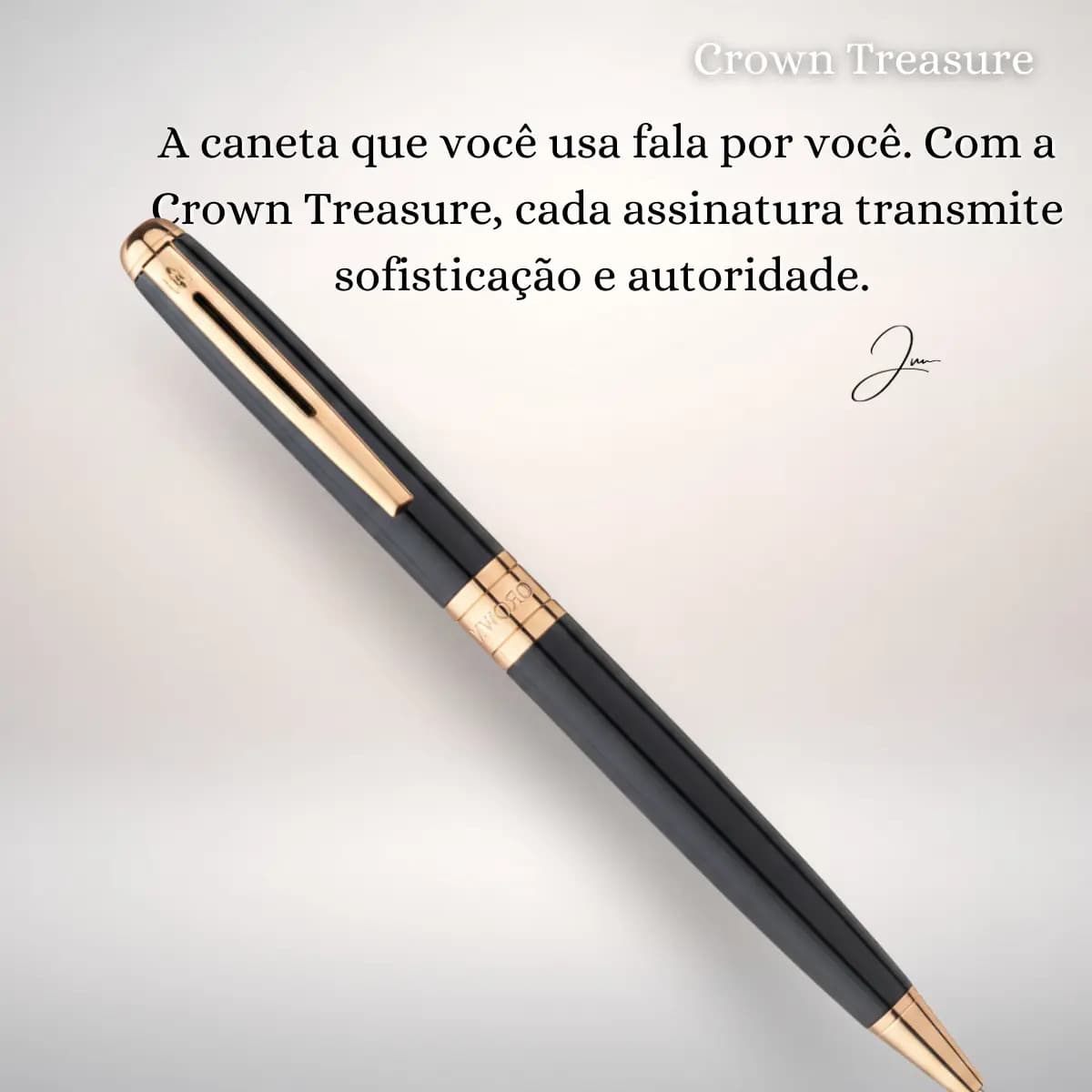 Caneta Crown Esferográfica Treasure Metal DI19966 — imagem 4