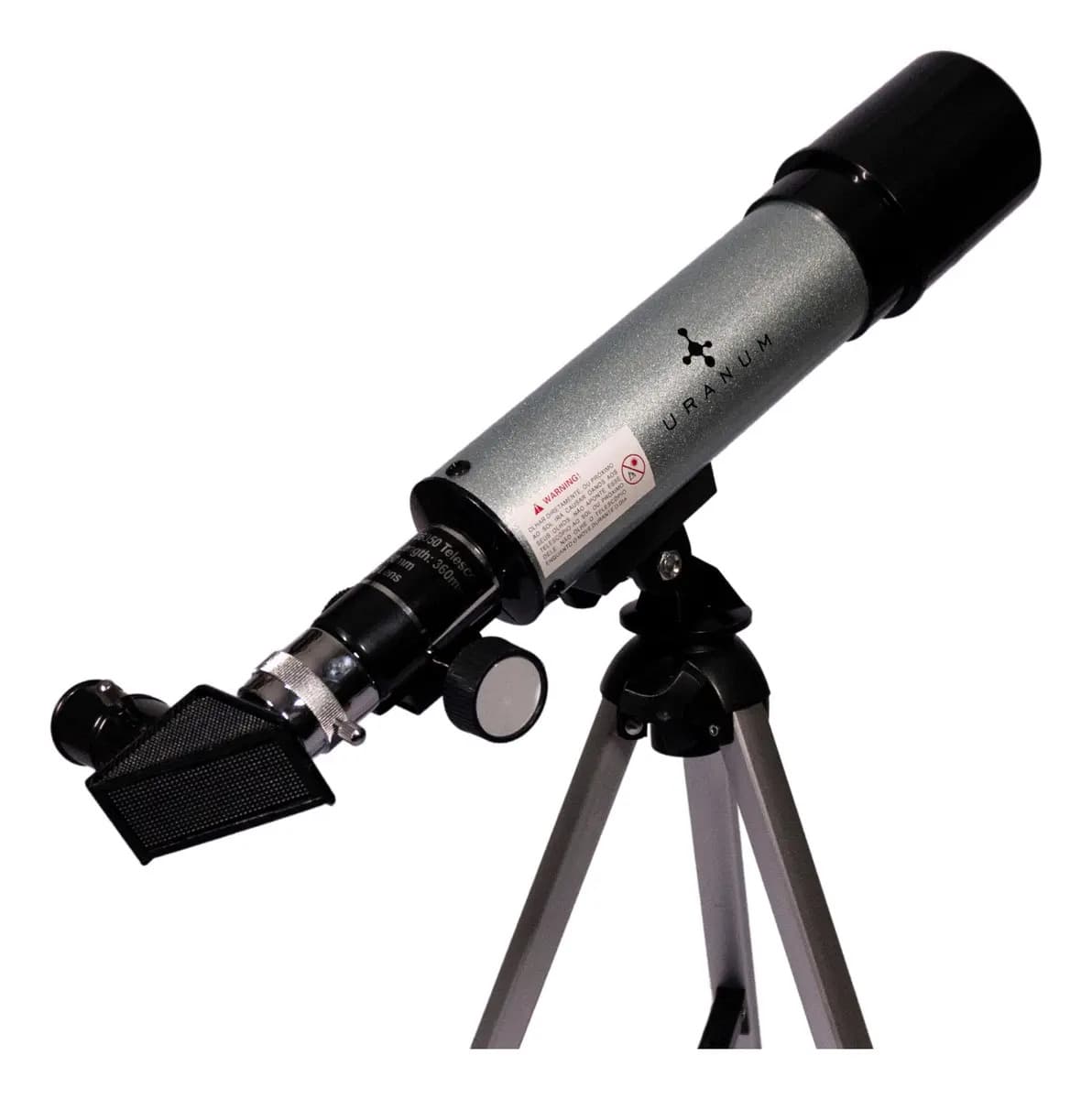 Uranum Venus 1 Telescopio Prateado Refractor 50mm — imagem 4