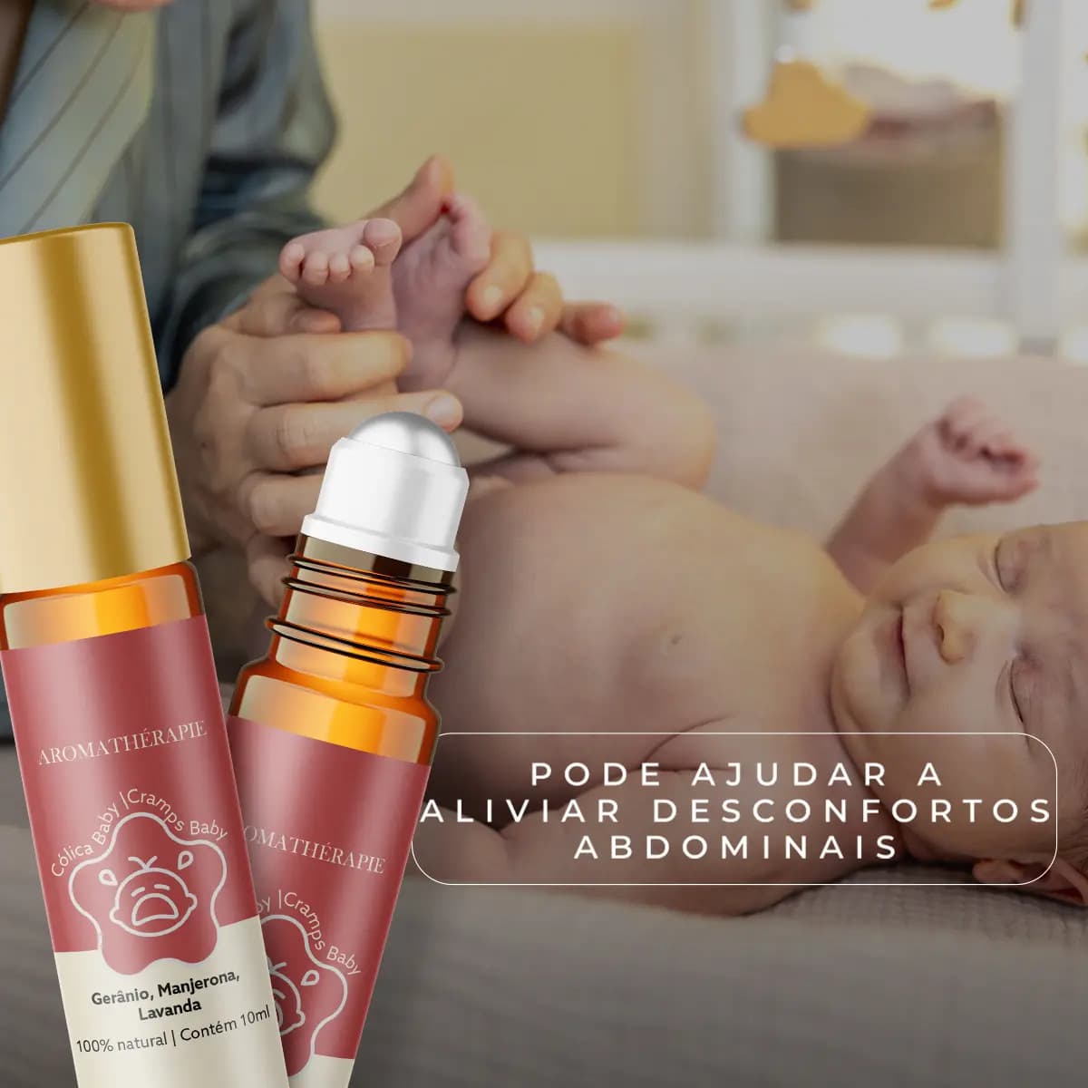 Óleo Essencial Cólica Baby Aromathérapie Blend 10 mL Massagem — imagem 4