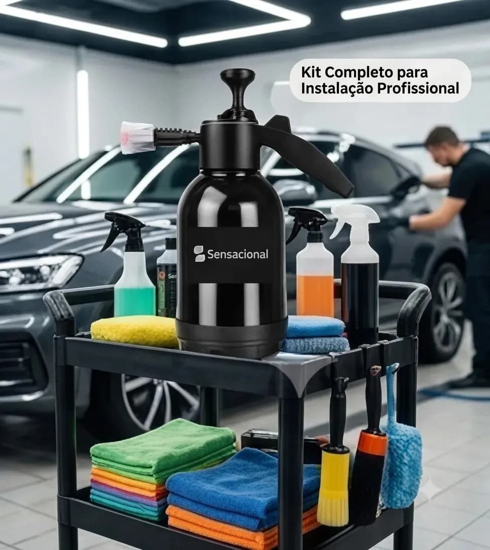 Snow Foam Pulverizador Manual Borrifador Espuma 2 Litros Alta Pressao Profissional Com 2 Bicos Automotivo Lavagem Carro Moto Limpeza Detalhamento Jardim Uso Ger — imagem 5
