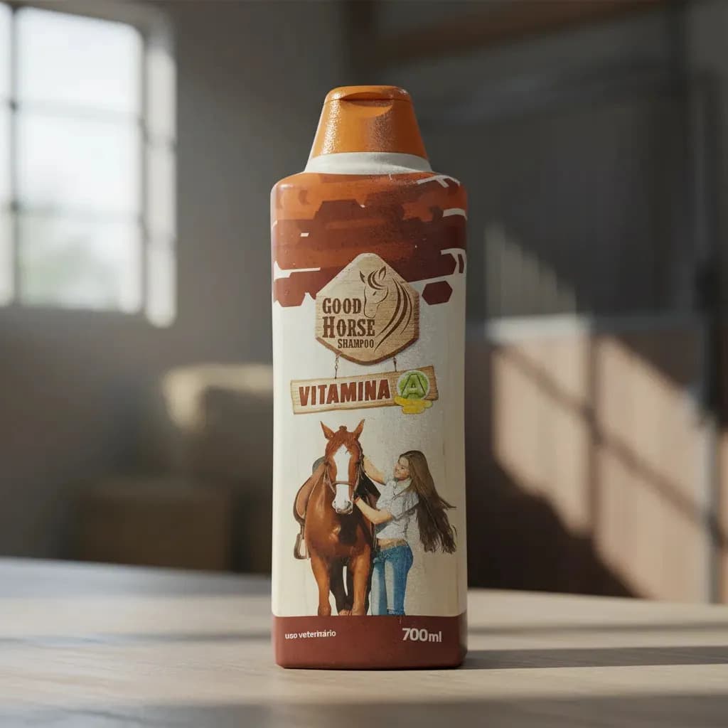 Good Horse Shampoo vitamina A 700ML - profissional — imagem 5