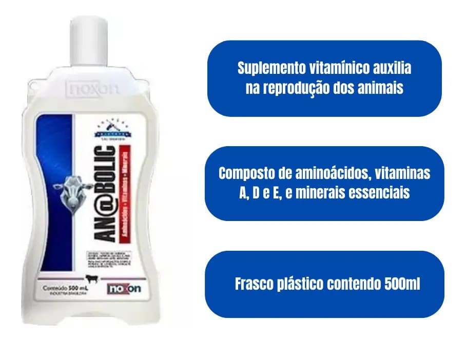 Noxon Anabolic 200ml engorda de bovinos confinamento — imagem 5