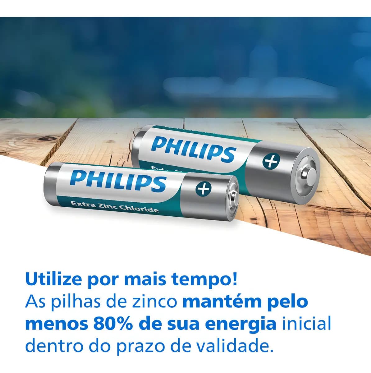 40 Pilhas Zinco Aa Philips Bateria Caixa C/40 Unidades — imagem 5