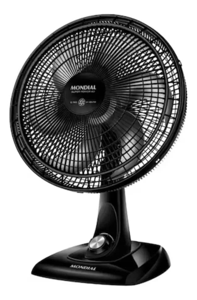 Ventilador de Mesa Mondial Super Power 40cm 6 Pás VSP-40-B 127V Preto/Cinza