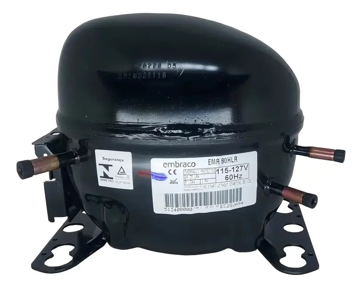Compressor Embraco EMR80HLR 1/4+ R134A para Geladeira e Freezer