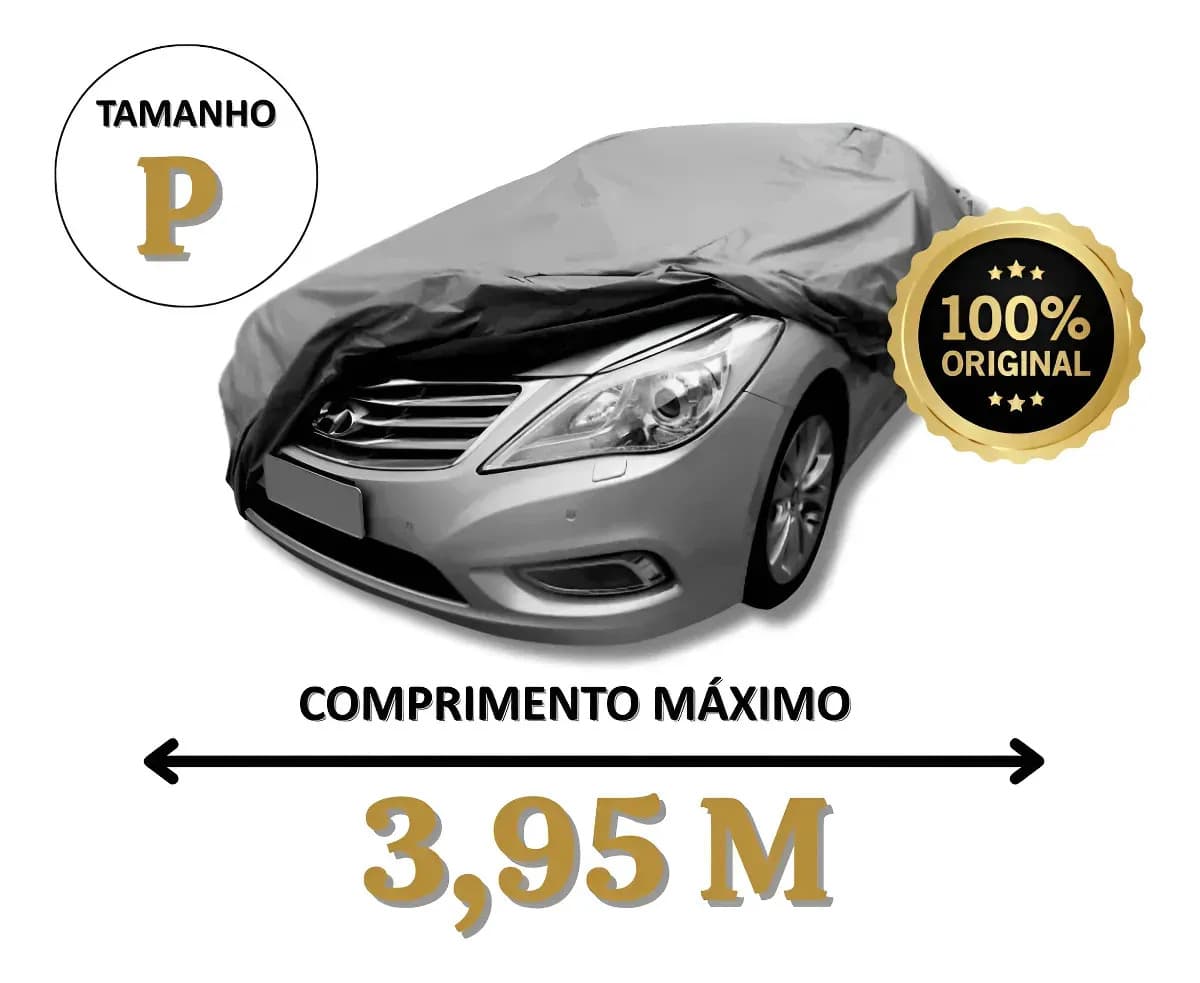 Capa Para Carro Forrada Impermeável 100% Proteção Anti Raios Uv, Sol, Poeira, Riscos, Chuva Diversos Tamanhos P M e G Sumo — imagem 2