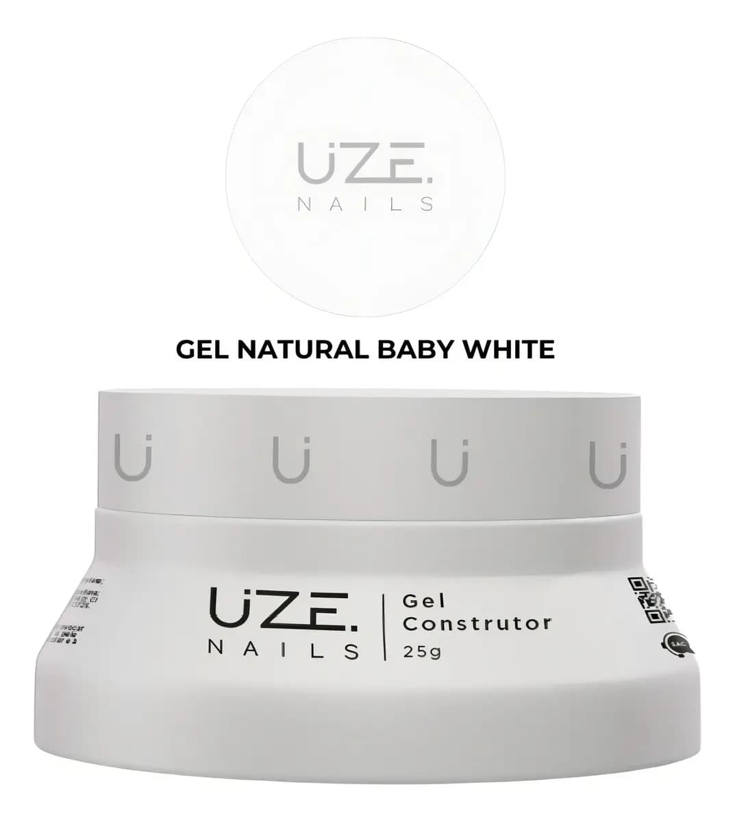 Gel Construtor Natural Baby White 25g - Uze Nails — imagem 6