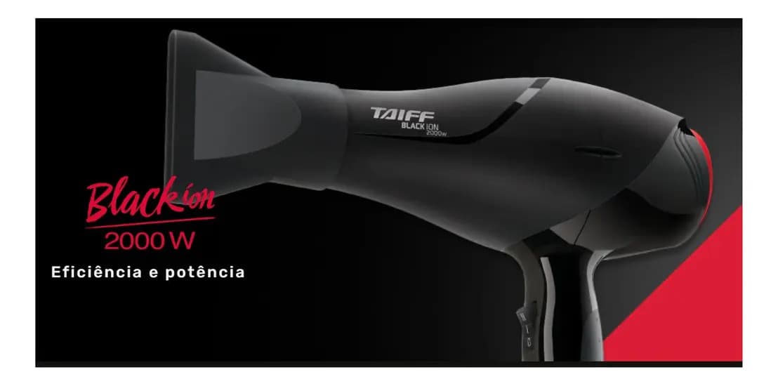 Taiff Black Ion Secador De Cabelo Profissional 2000w Cor Preto — imagem 6
