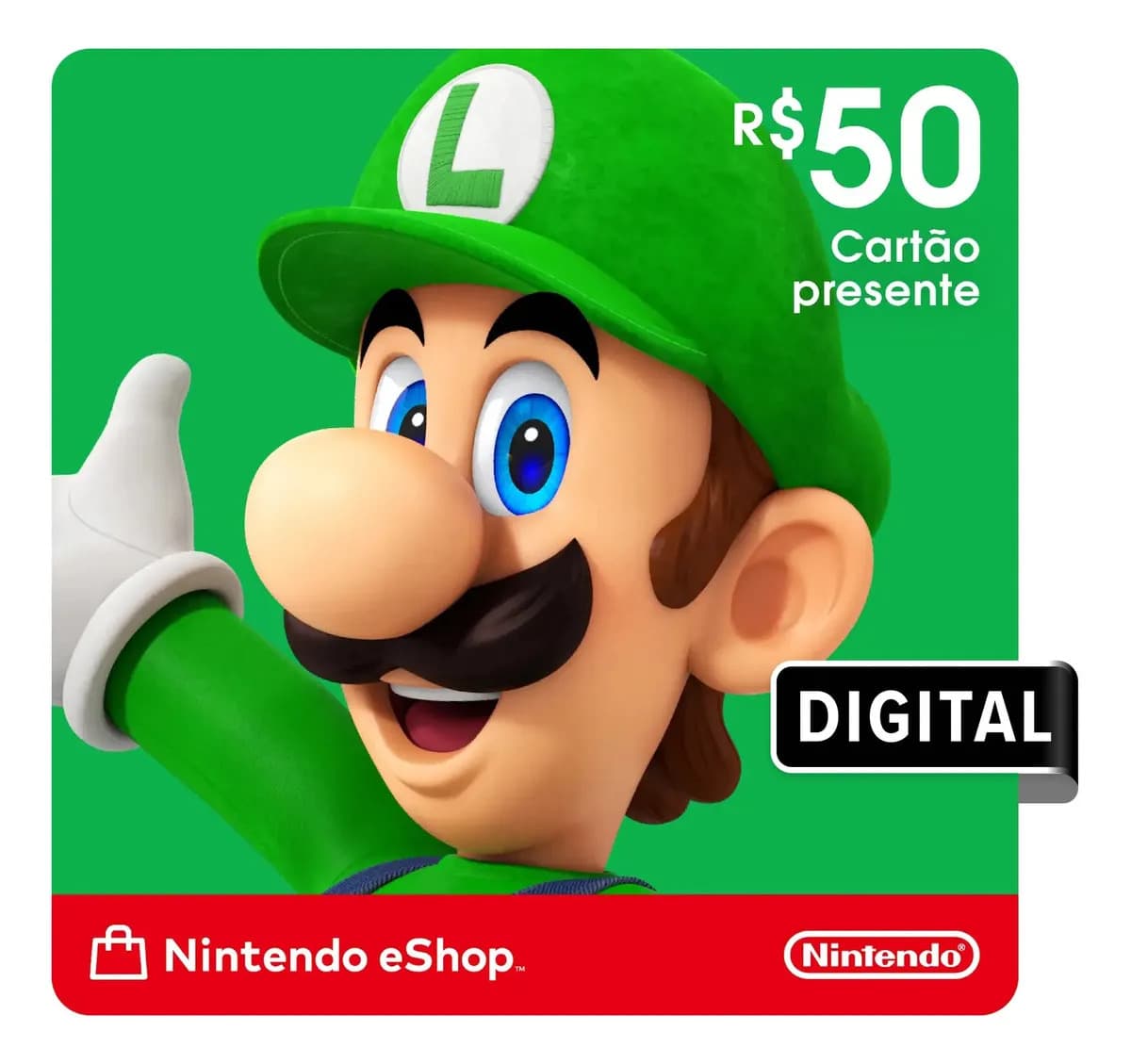 Nintendo Gift Card eShop R$ 50 (Digital)
