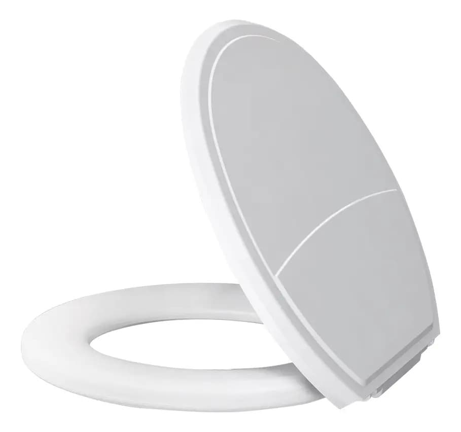Metasul Assento Sanitário Almofadado Basico Oval Universal Slim Off Cor Branco — imagem 3