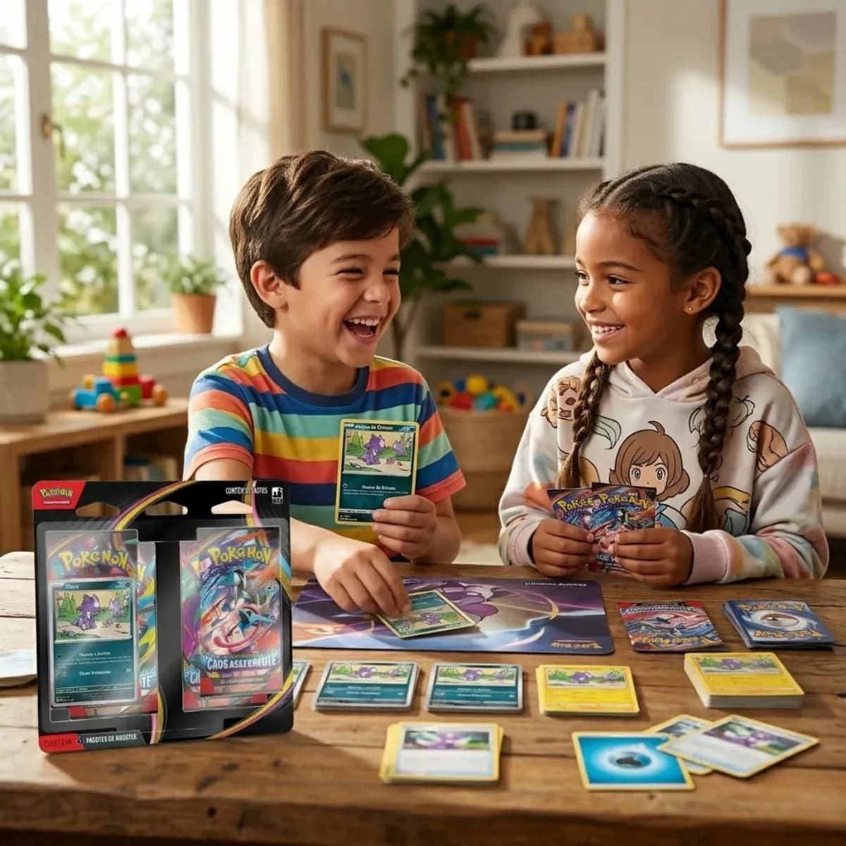 Pokémon ME04 Caos Ascendente Blister Quádruplo Toxel 4 Boosters copag — imagem 5