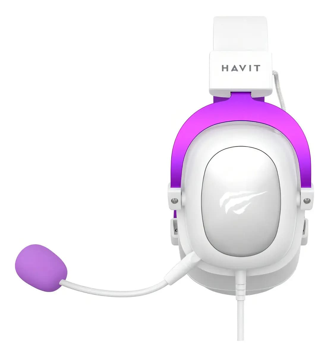 Headset Gamer Branco E Roxo Havit H2002d — imagem 3