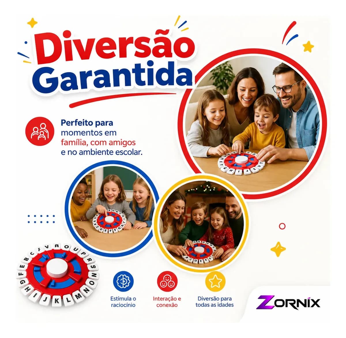 Jogo De Palavras Divertido Adedonha Caça Palavras Stop Carta Tabuleiro Zornix Familia Adultos E Crianças — imagem 6
