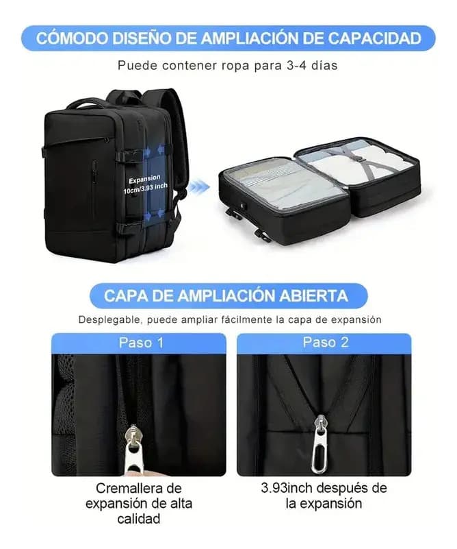 Mochila de negócios impermeávela senha de bloqueio — imagem 5