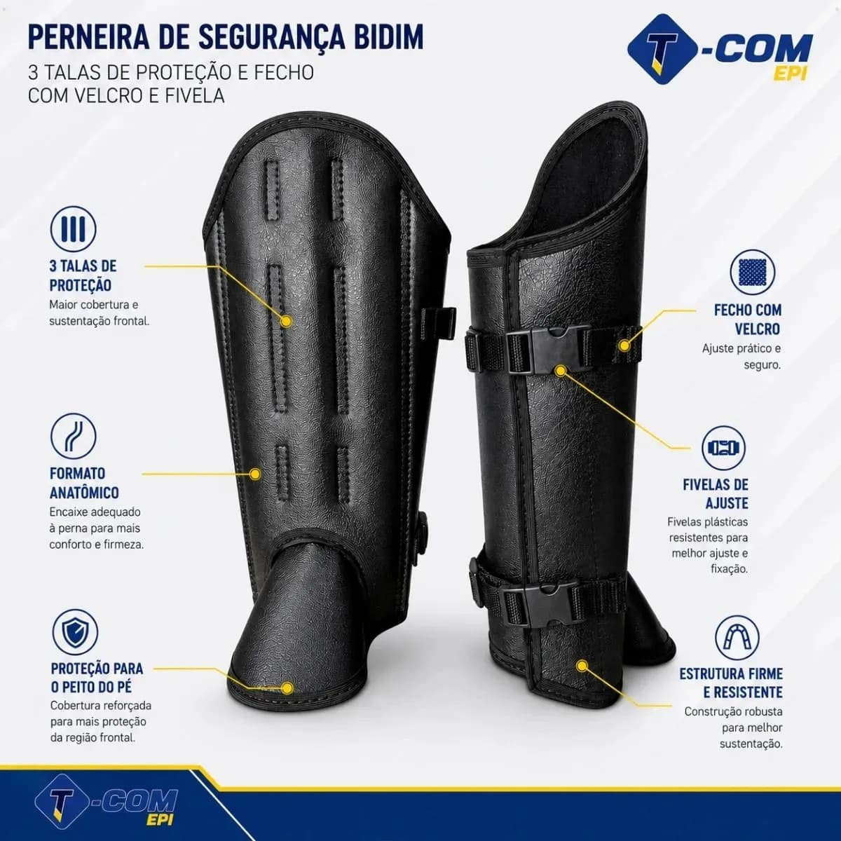 Perneira Segurança Bidim 3 Talas Picada Cobra Com Velcro — imagem 6