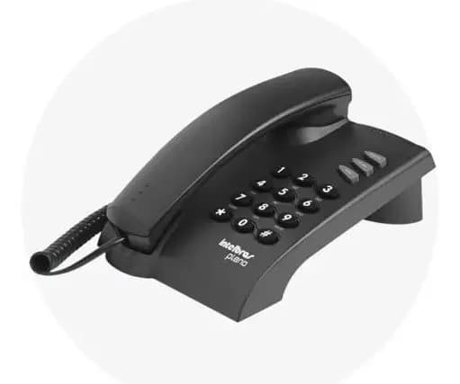 Telefone Pleno Intelbras Com Fio Preto — imagem 2