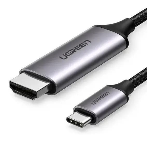 Cabo Thunderbolt 3 Ugreen Usb-c Para Hdmi 4k Preto Reforçado - Preto
