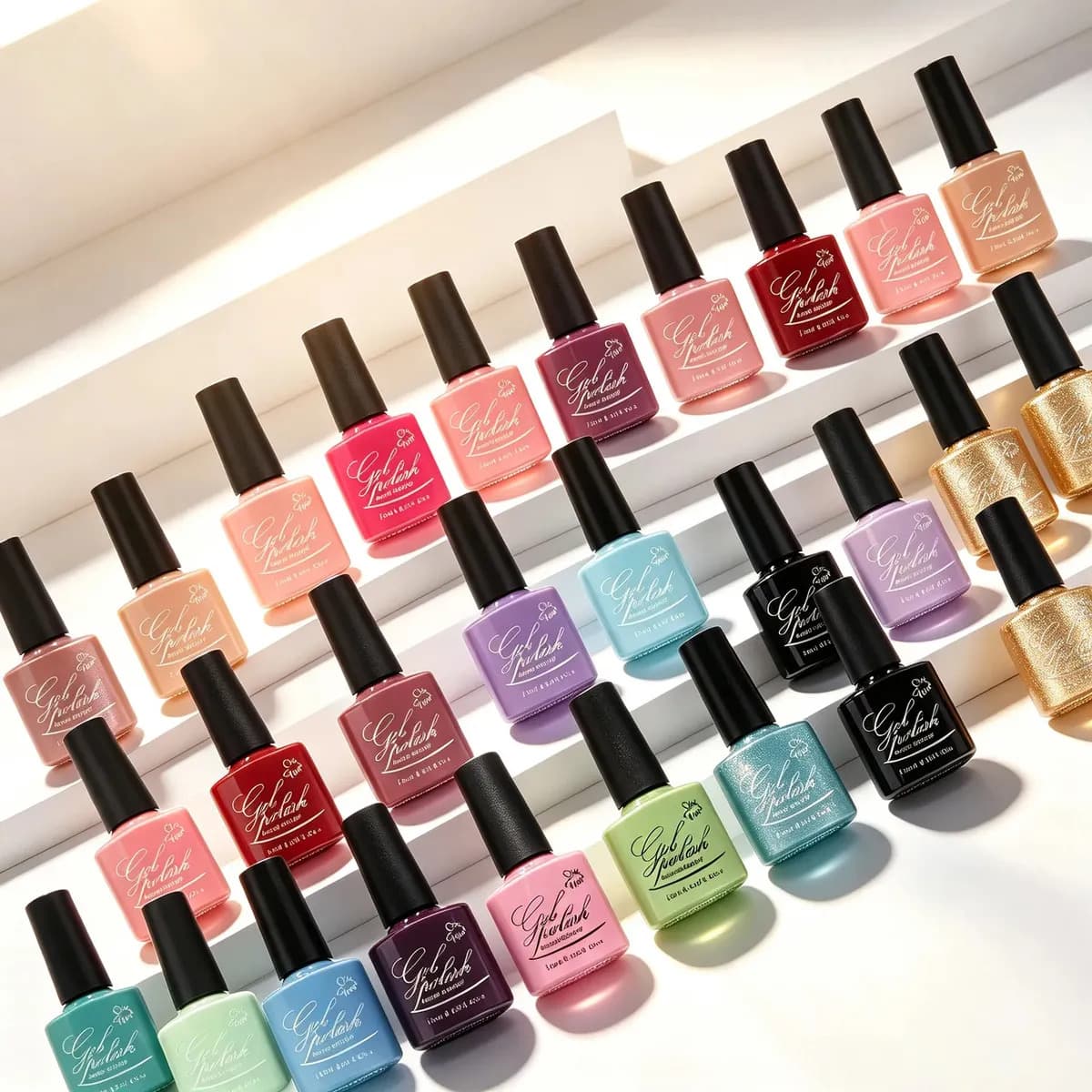 Kit 10 Esmaltes em Gel Chic & Fun 7.5ml para Unhas UV e LED — imagem 2