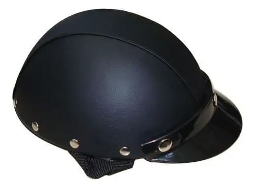 Capacete Couro Coquinho Pro Tork Custom Bike Moto Cor Preto — imagem 4